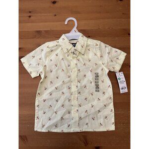 Carter Palm Print Button-Front Shirt - Toddler Boy 2T